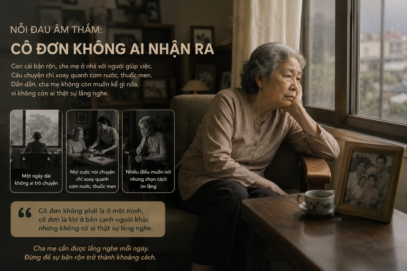 Cô đơn không ai nhận ra