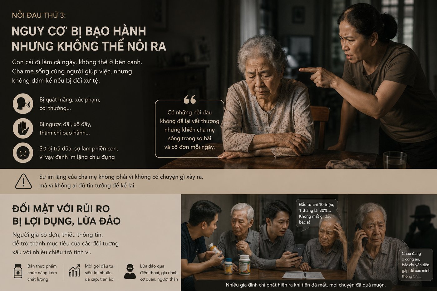 Nguy cơ bị bạo hành và lừa đảo