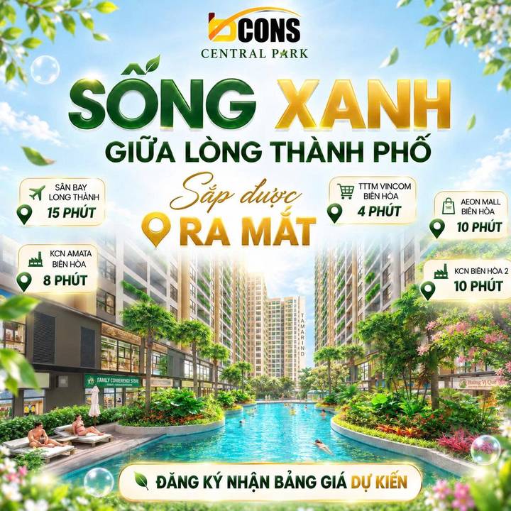 Ấn phẩm quảng cáo Bcons Central Park — Sống xanh giữa lòng thành phố
