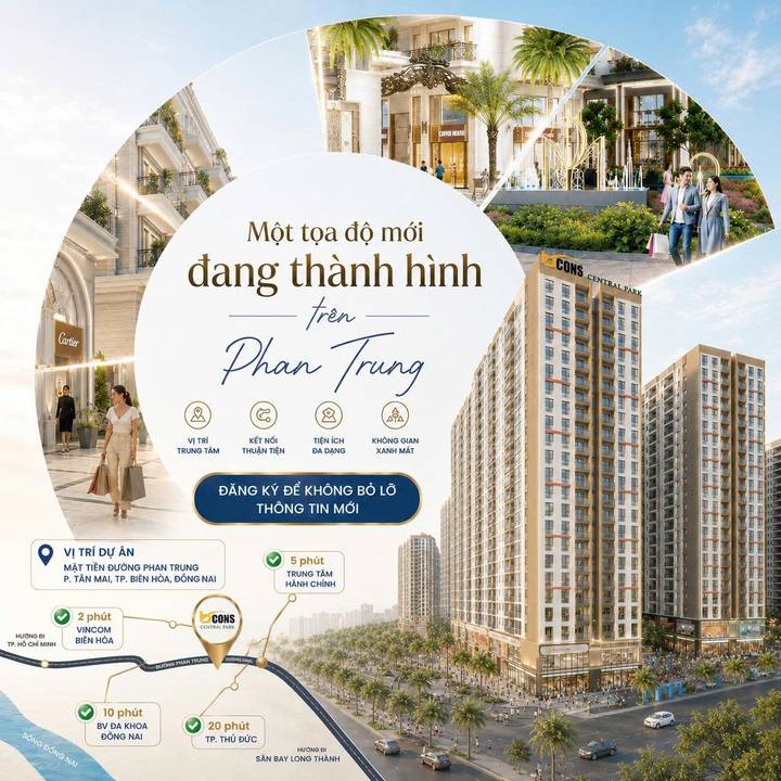 Ấn phẩm quảng cáo Bcons Central Park — Một tọa độ mới đang thành hình trên Phan Trung