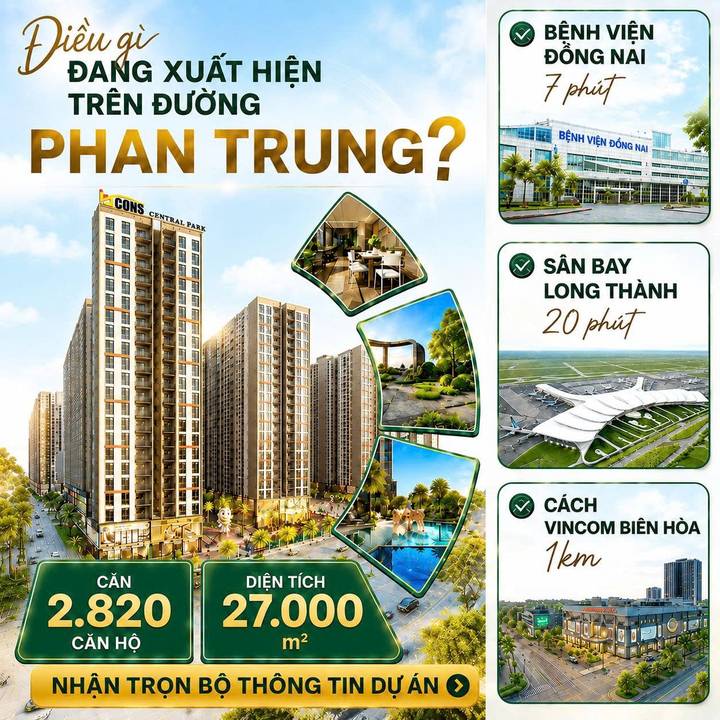 Ấn phẩm quảng cáo Bcons Central Park — Điều gì đang xuất hiện trên đường Phan Trung?