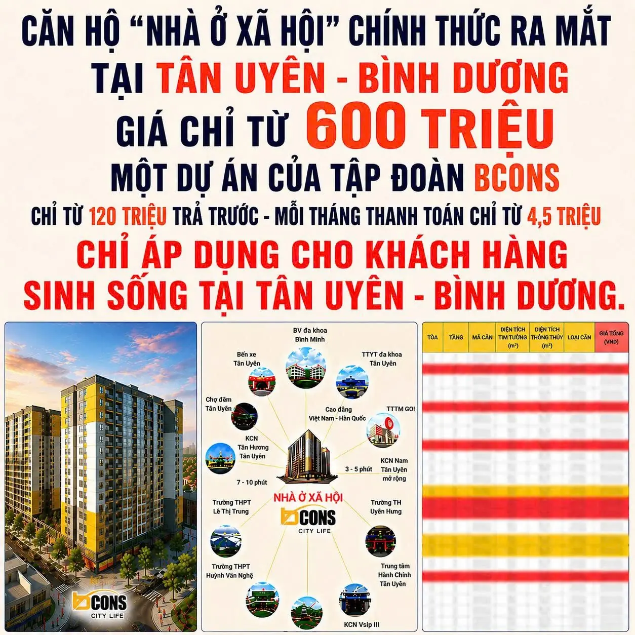 Ấn phẩm quảng cáo Bcons City Life — Chính thức ra mắt, chỉ áp dụng cho cư dân Tân Uyên