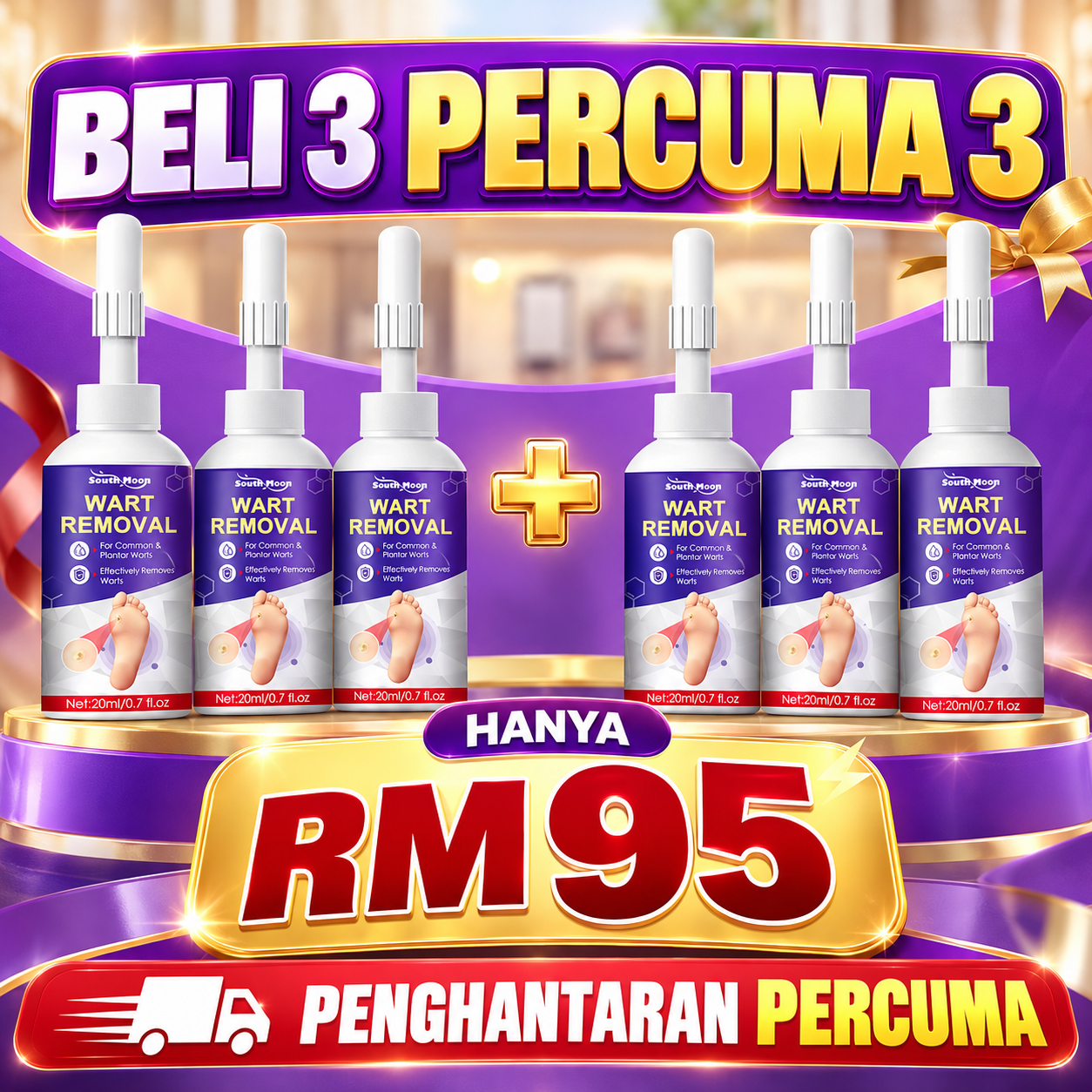 Enam botol South Moon