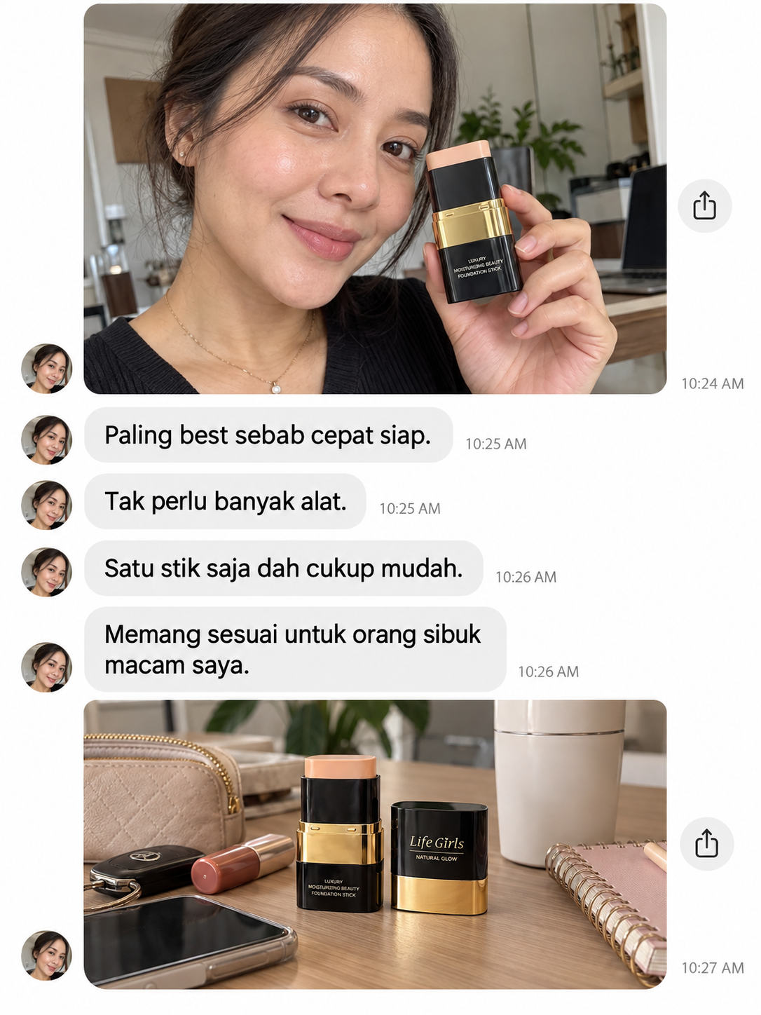 Gambar pengalaman penggunaan produk