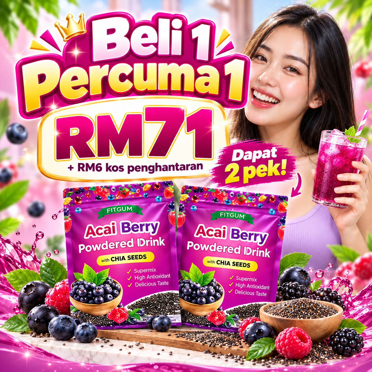 FitGum Beli 1 Percuma 1