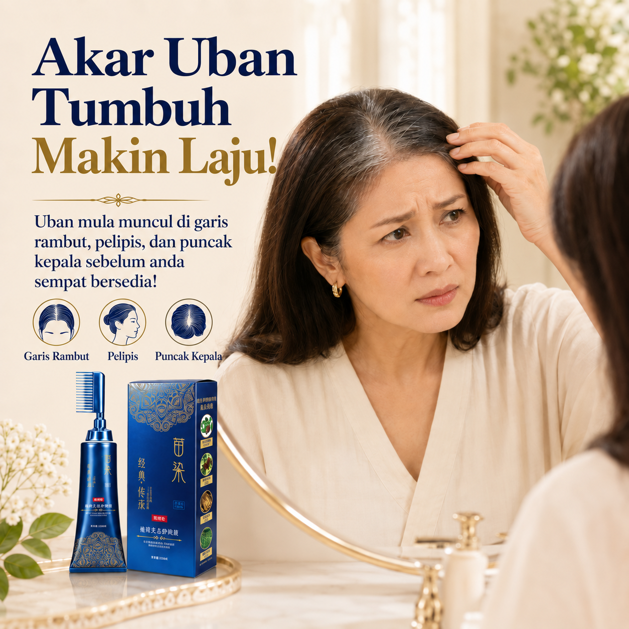 Uban tumbuh semula terlalu cepat