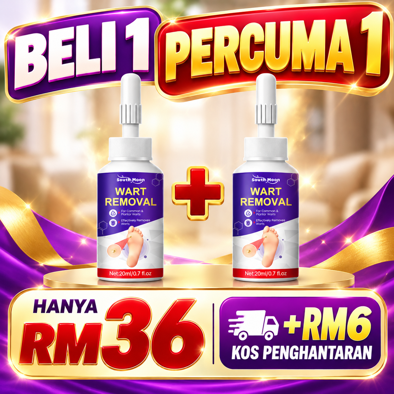 Dua botol South Moon