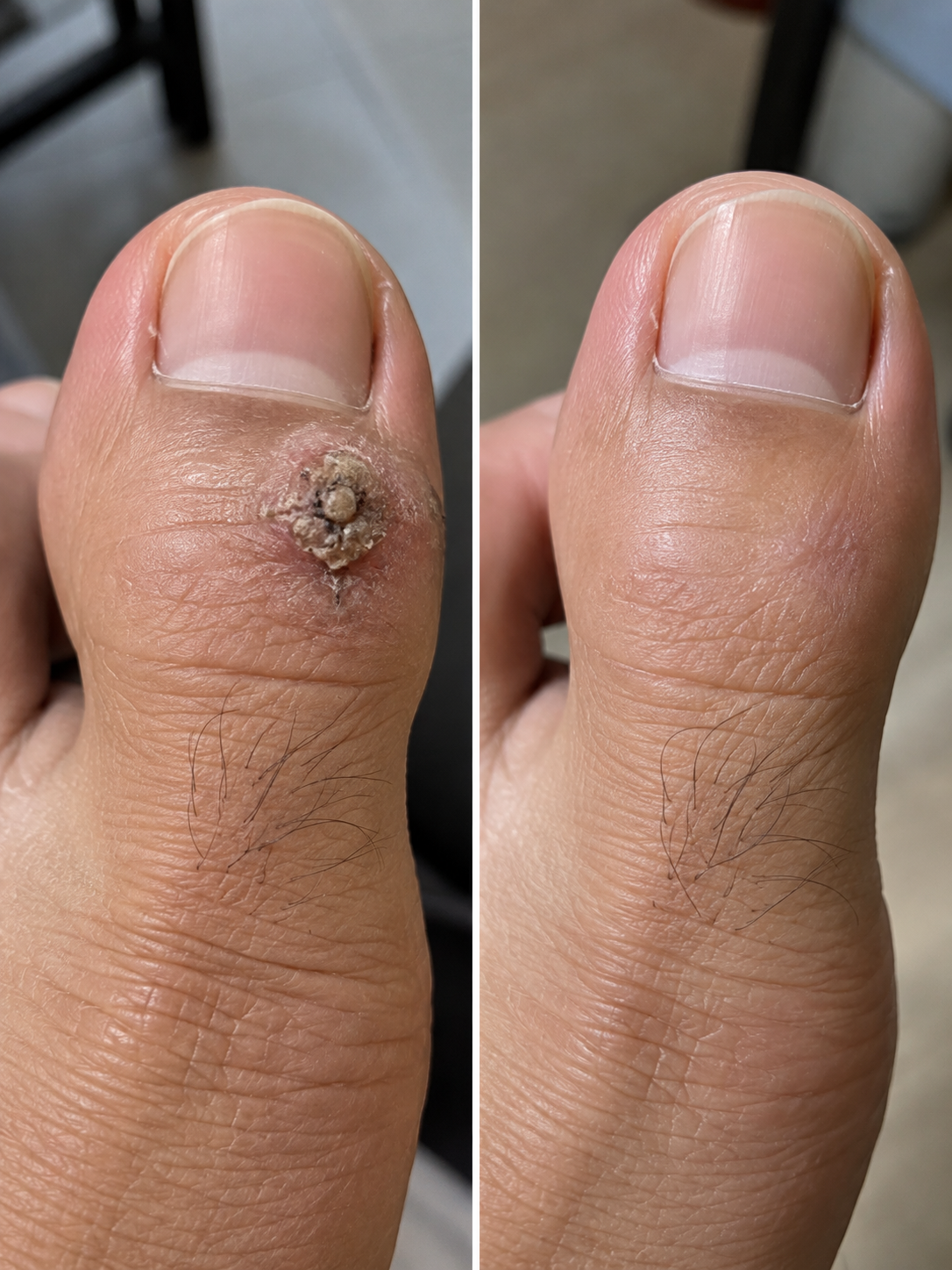 Hasil sebelum dan selepas pelanggan 3