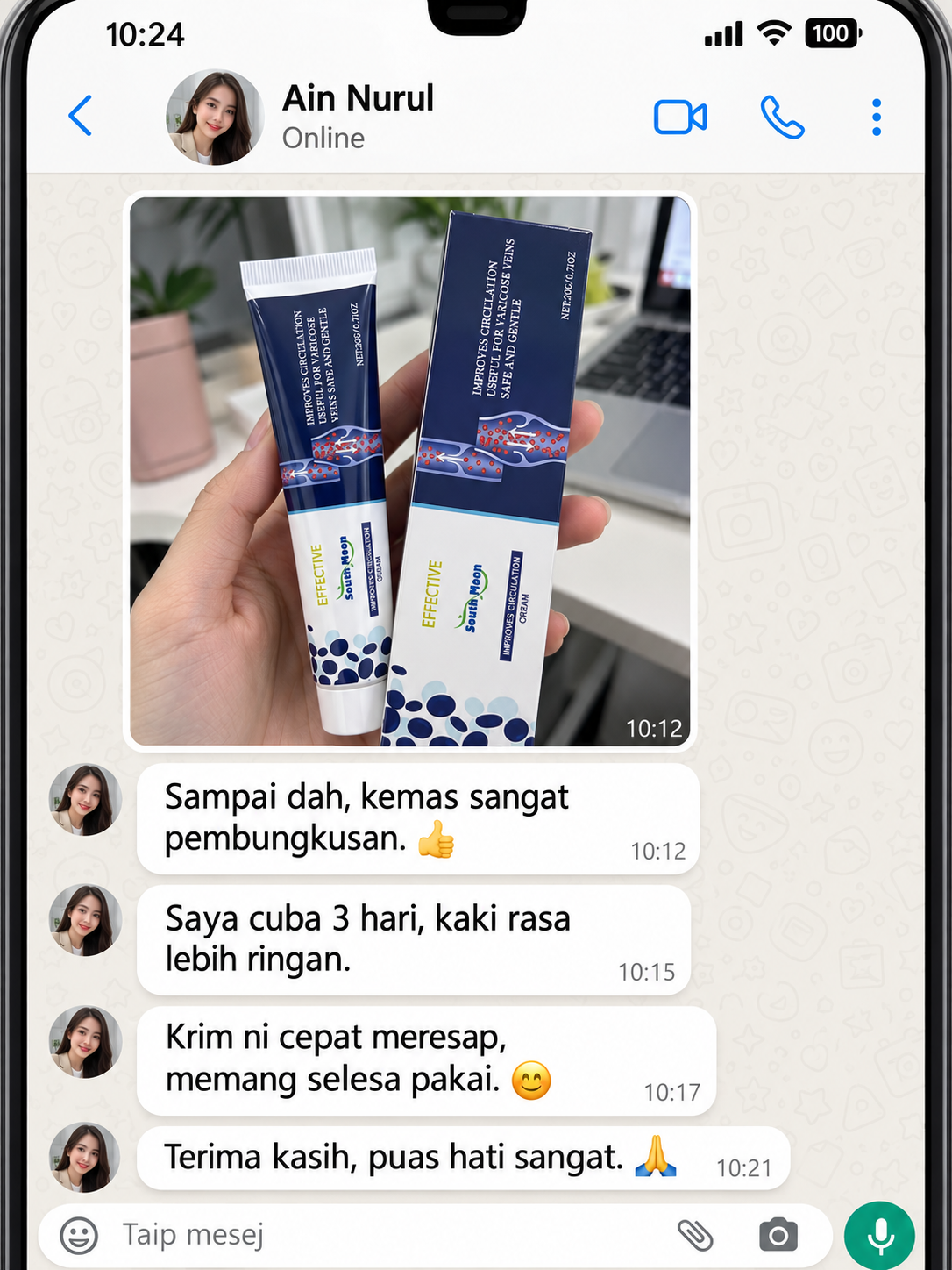 Feedback pelanggan South Moon