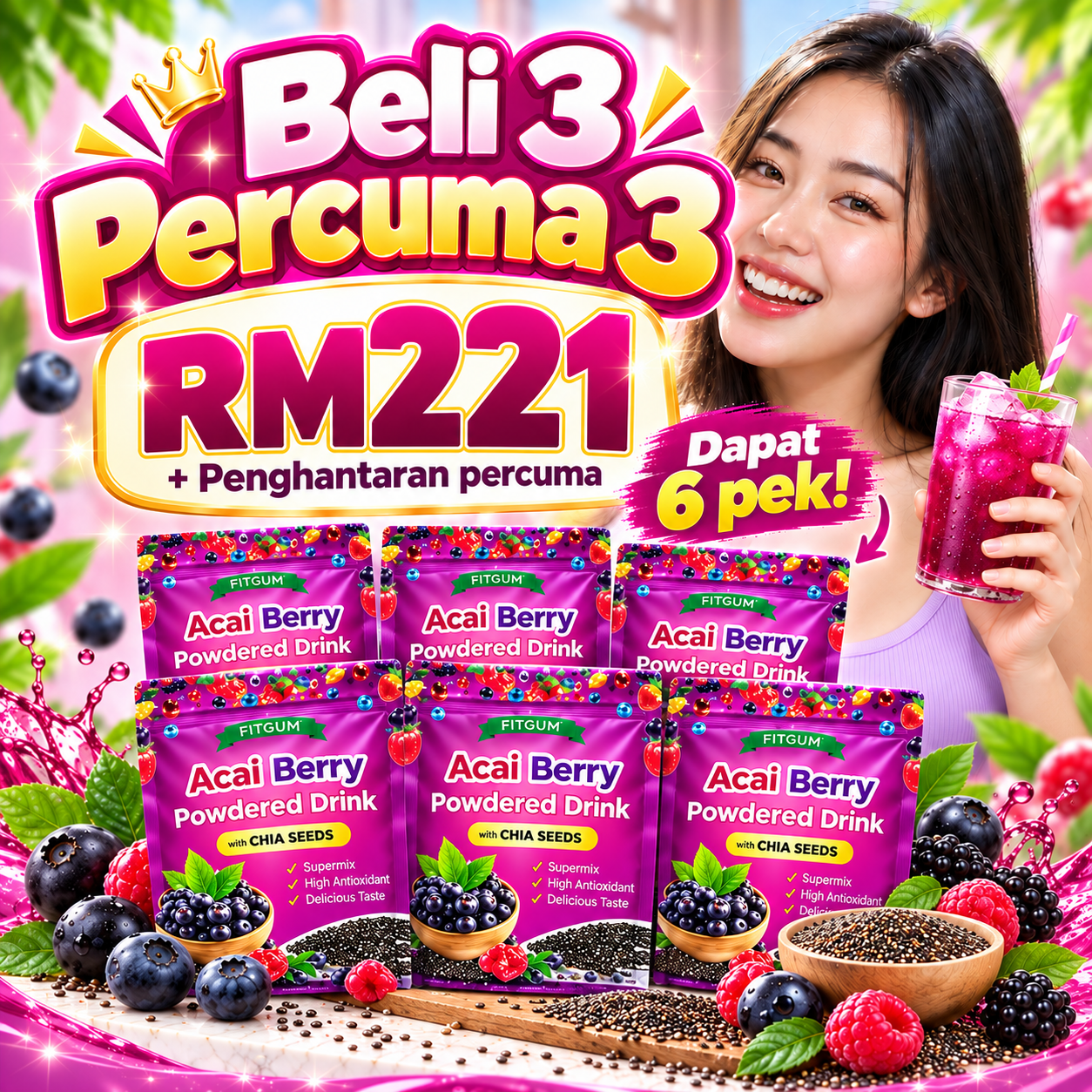 FitGum Beli 3 Percuma 3