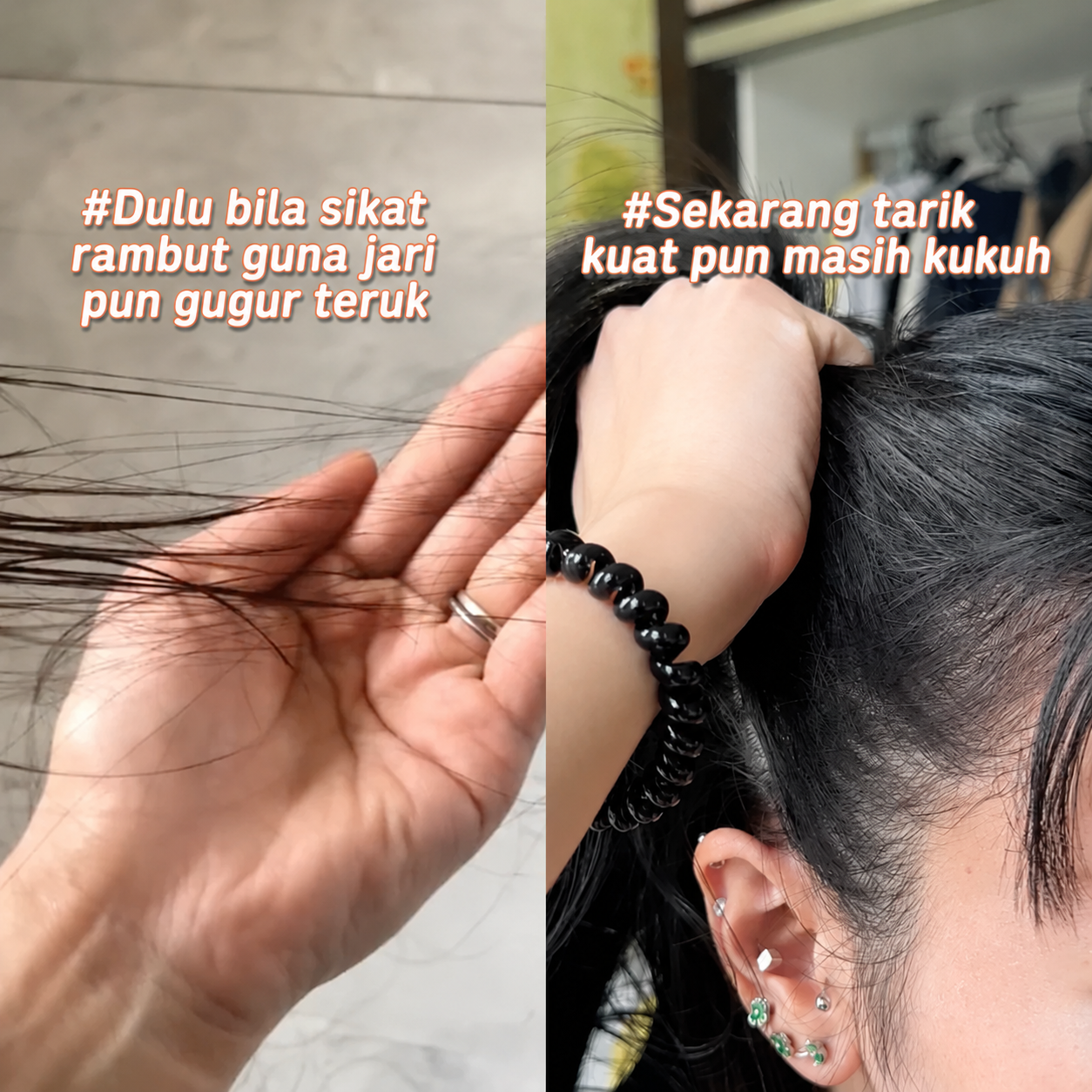 Hair roots week 3 to 4