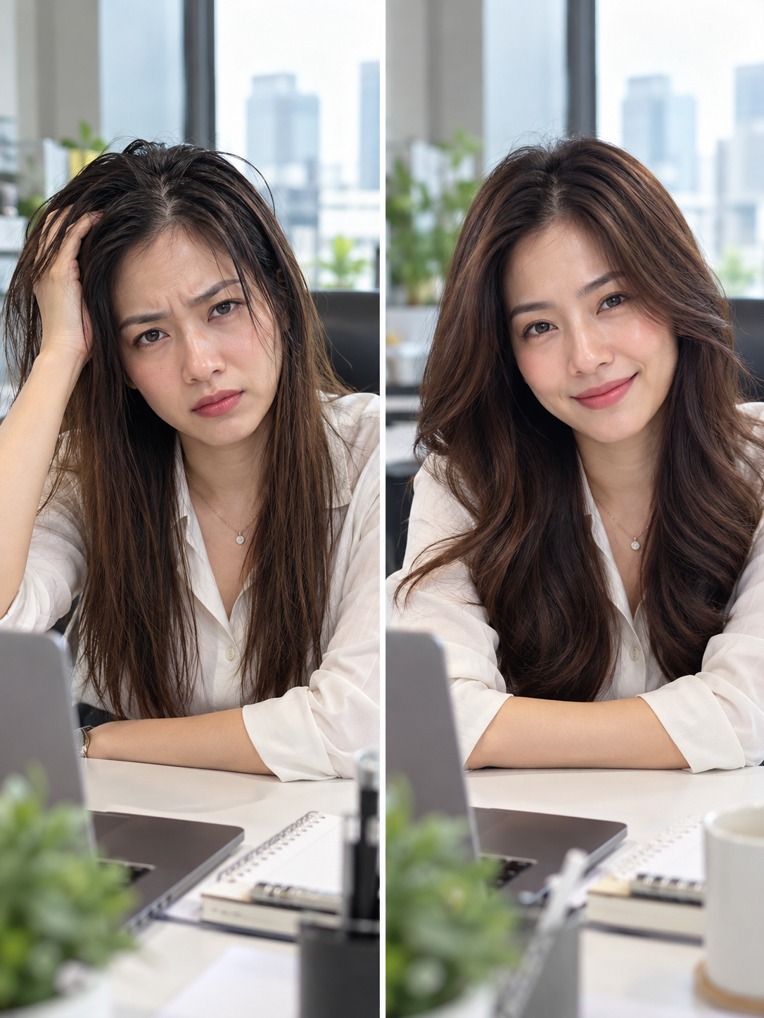 ผลลัพธ์ก่อนและหลังฉีด