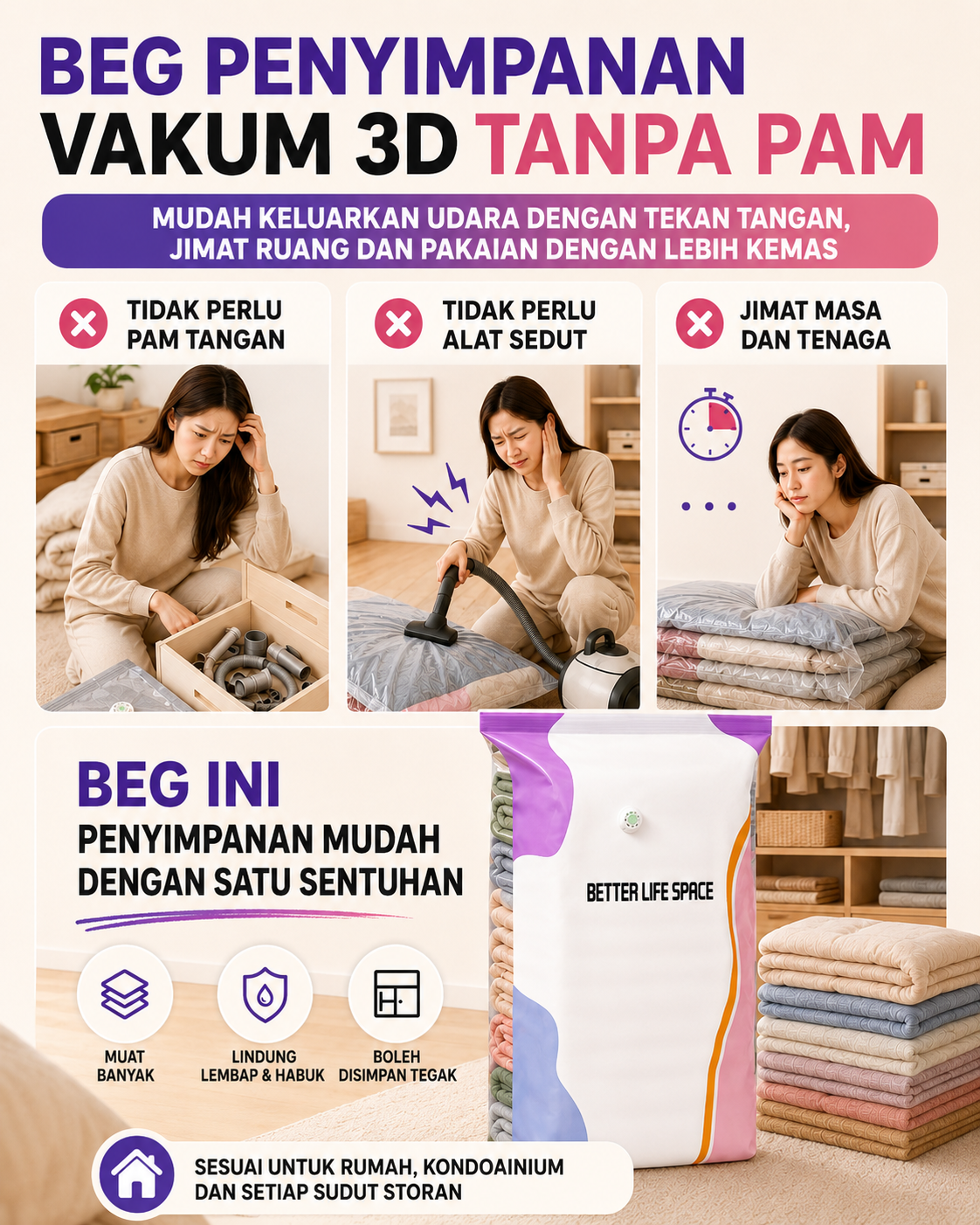 Masalah penyimpanan yang berselerak