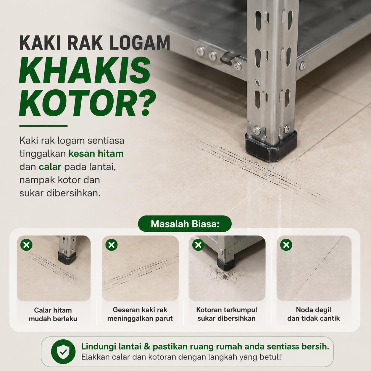 Kaki kerusi dan stool logam