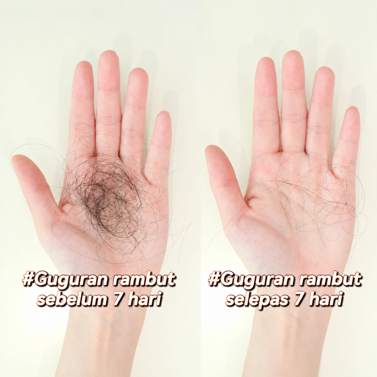 Hair fall week 1 to 2