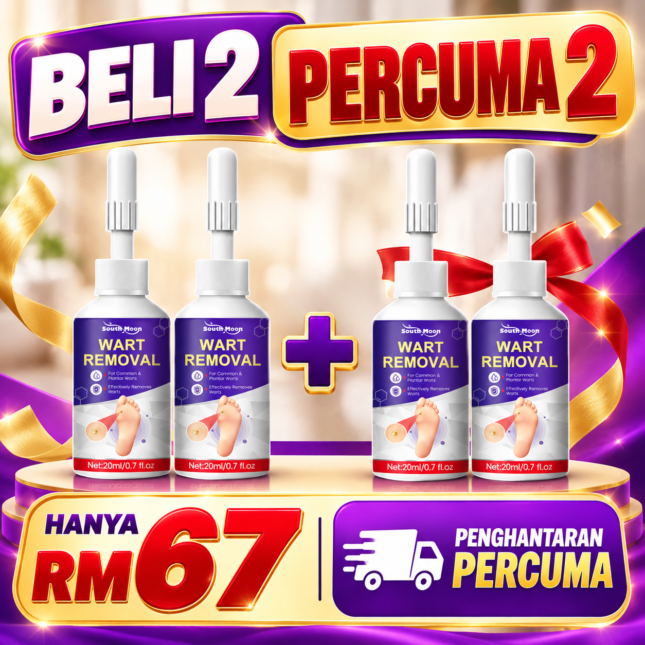 Empat botol South Moon