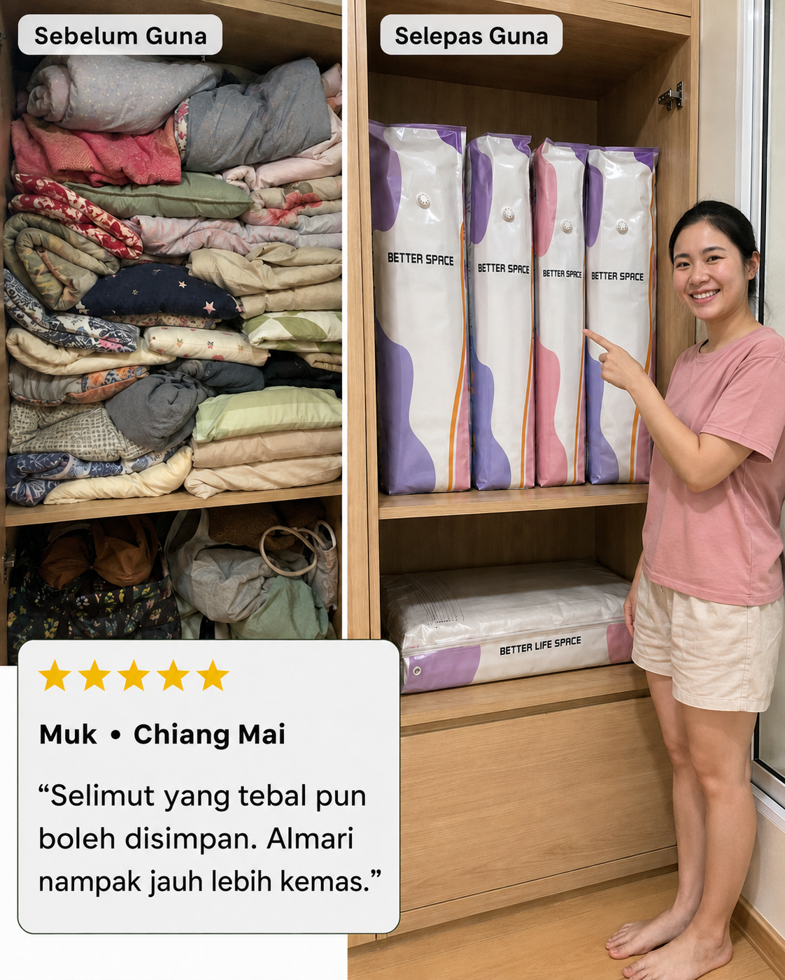 Ulasan pelanggan sebenar