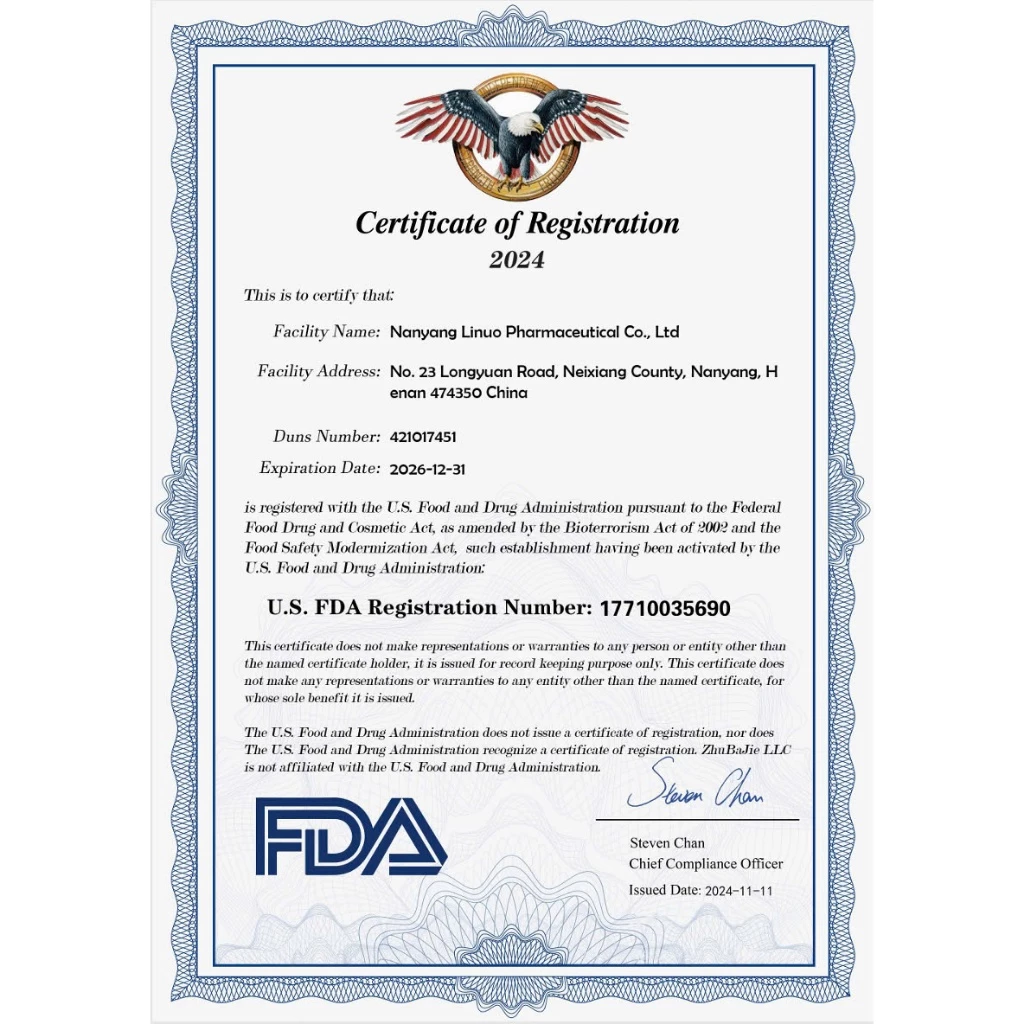 U.S. FDA Registration document