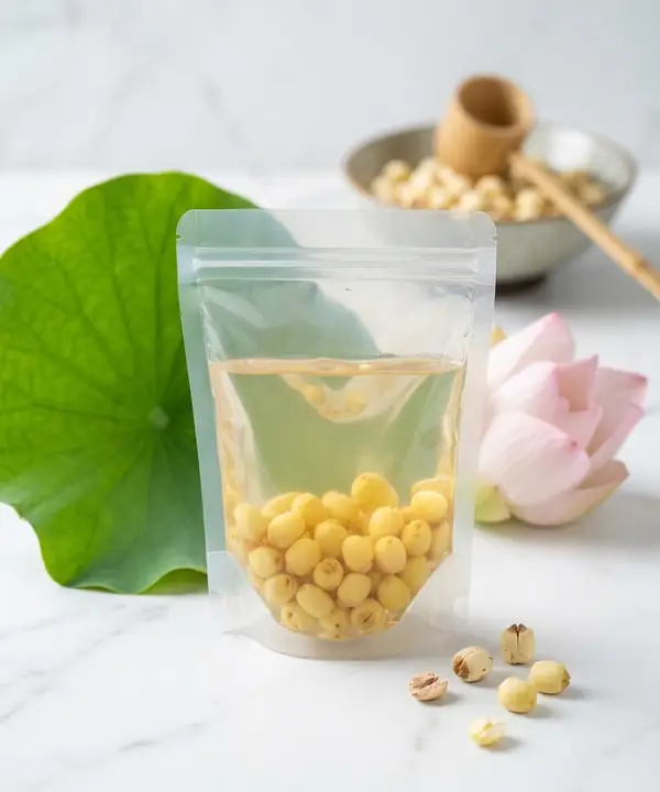 Hạt sen tiệt trùng đóng túi hút chân không