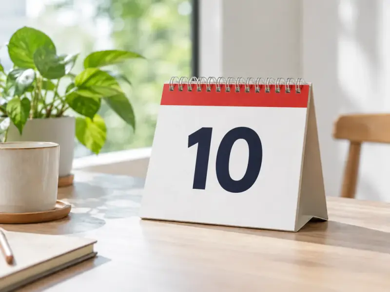 ปฏิทิน 10 วันสำหรับติดตามคอร์ส
