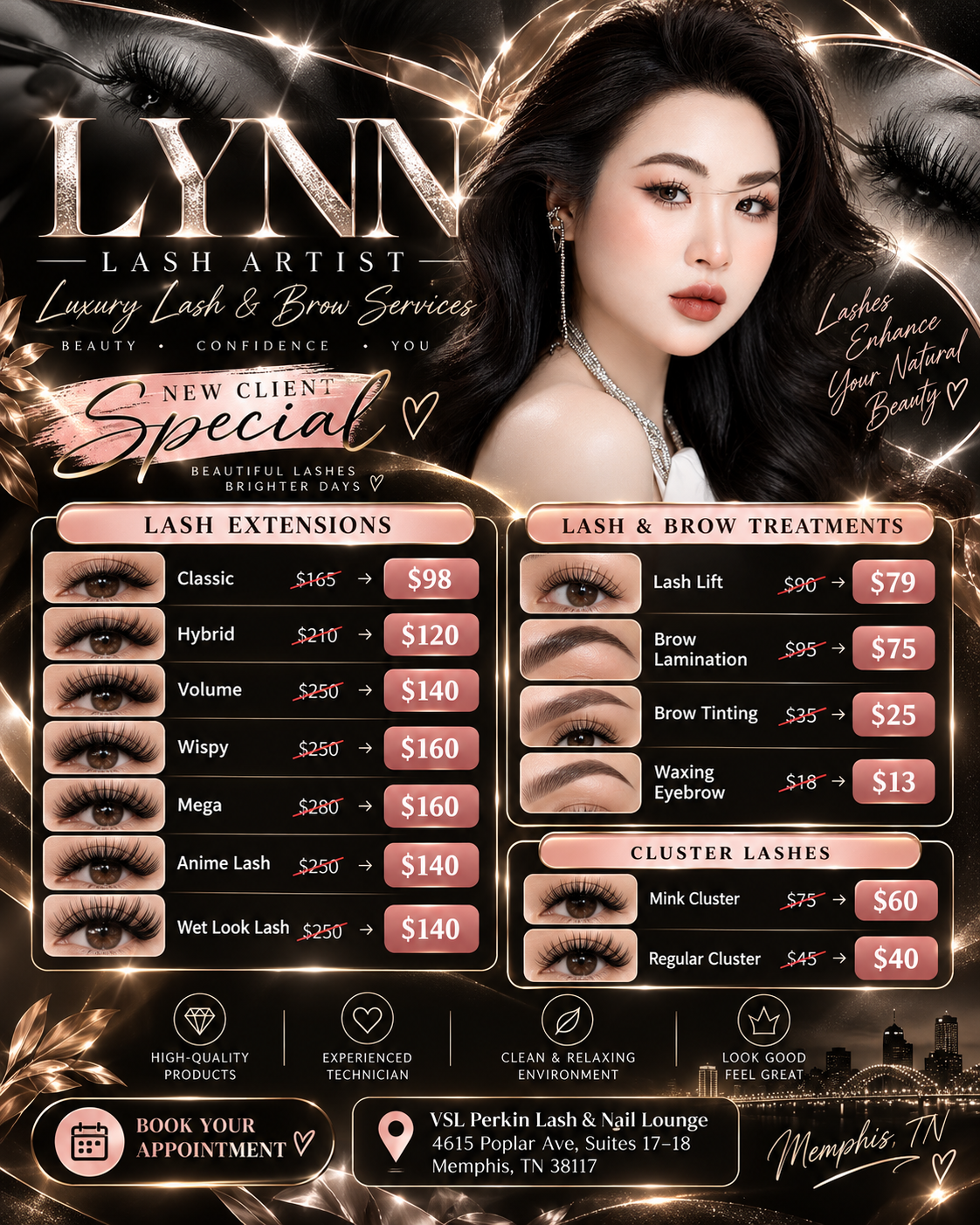 VSL Perkin location and menu board