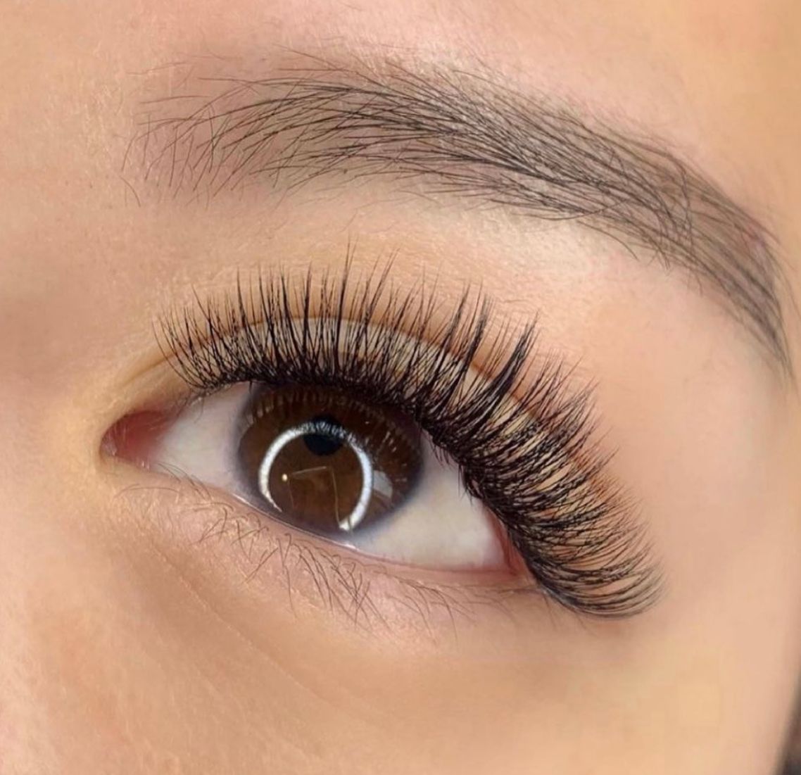 Illustrative eye detail for Hybrid Lash Extensions