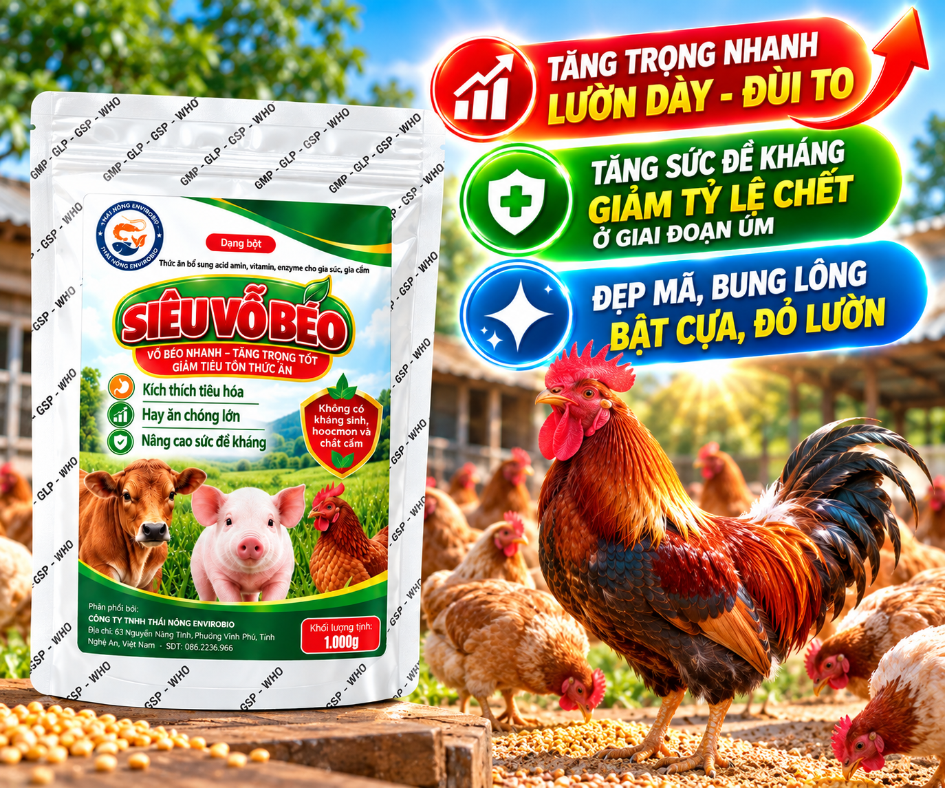 Ảnh giới thiệu Siêu Vỗ Béo cho GÀ