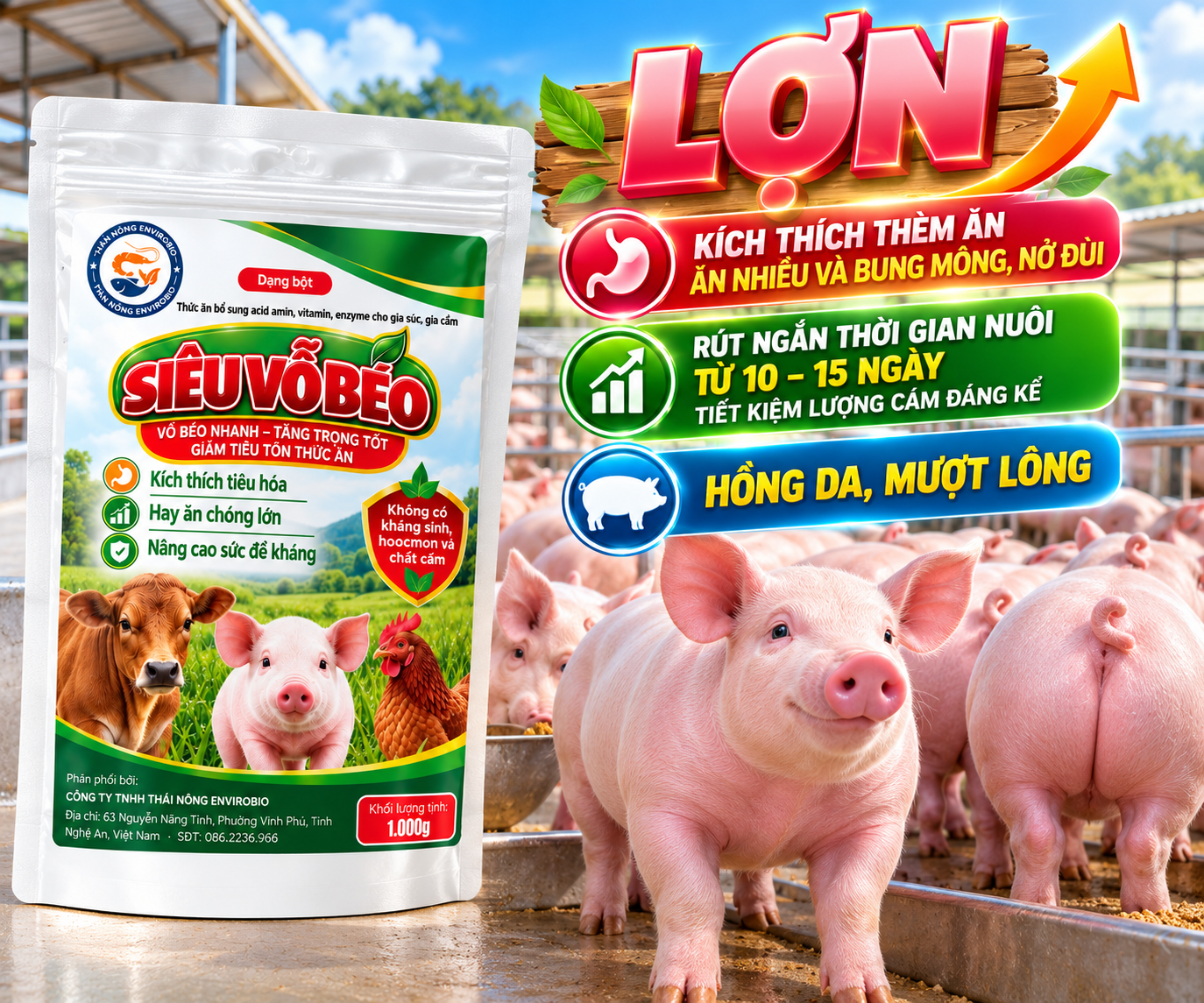 Ảnh giới thiệu Siêu Vỗ Béo cho LỢN