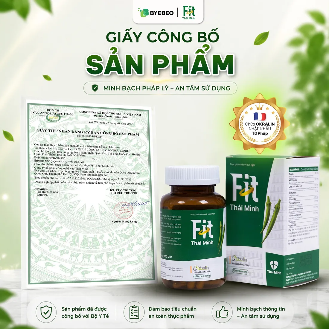 Giấy công bố Fit Thái Minh