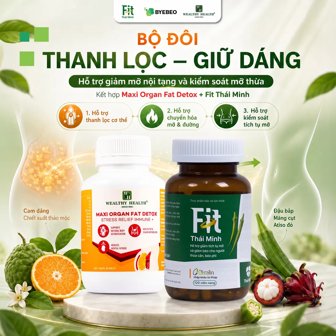Combo Maxi Organ Fat Detox và Fit Thái Minh