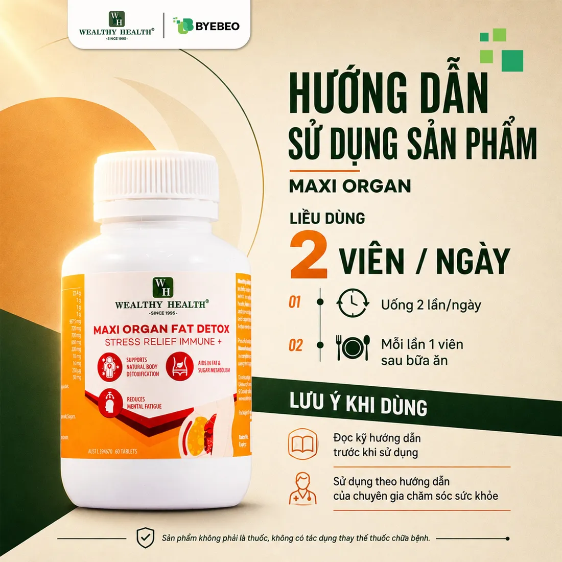 Hướng dẫn sử dụng Maxi Organ Fat Detox