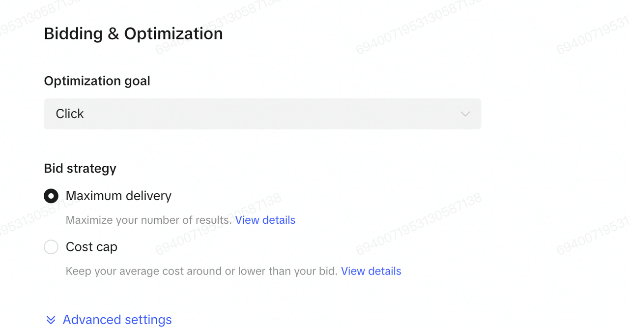 Click Optimisation