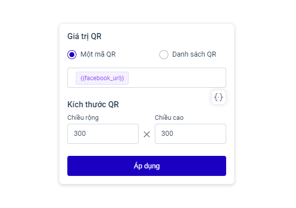 Áp dụng Cá nhân hóa trong QR code