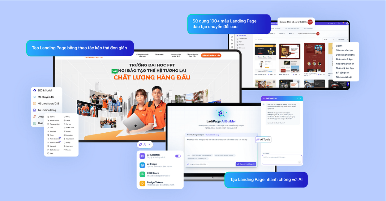 LadiPage - Bộ ứng dụng Tiếp thị và Bán hàng
