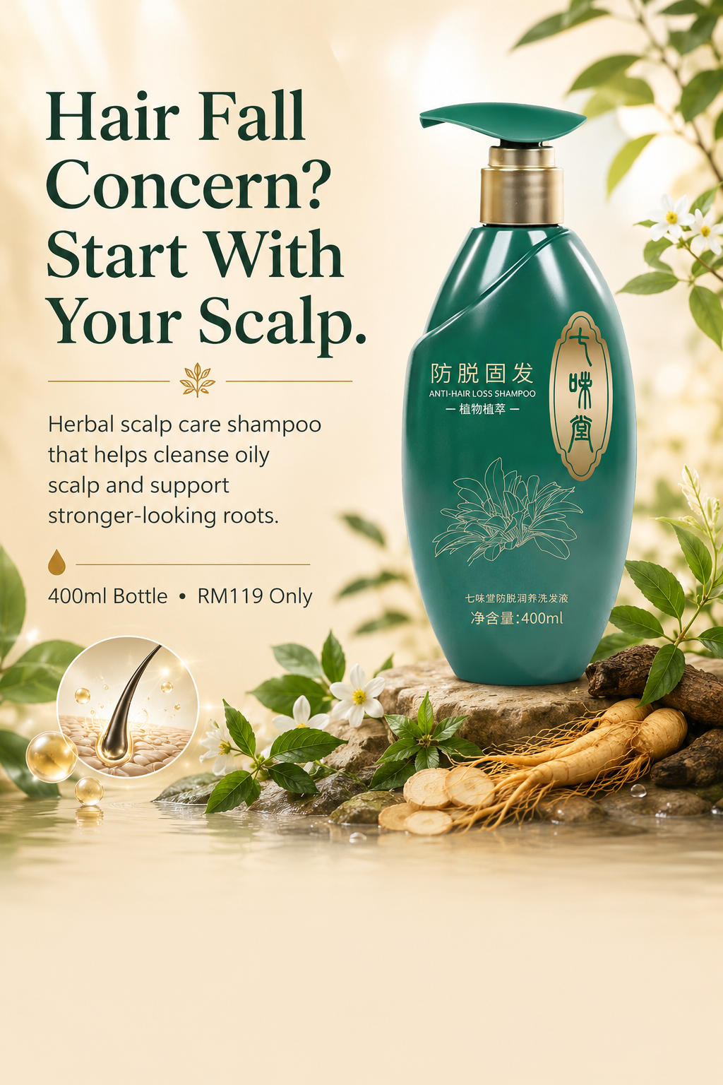 Herbal Scalp Care Shampoo 400ml