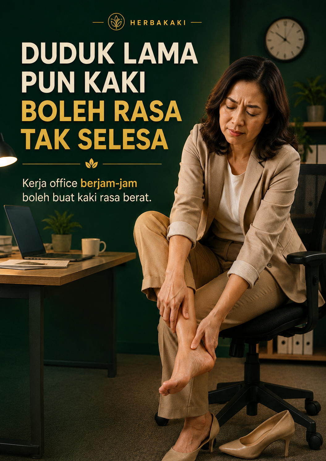 Duduk lama pun kaki boleh rasa tak selesa