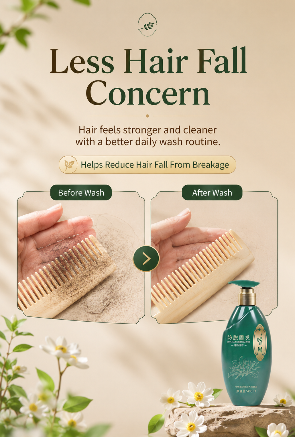 Less Hair Fall Concern