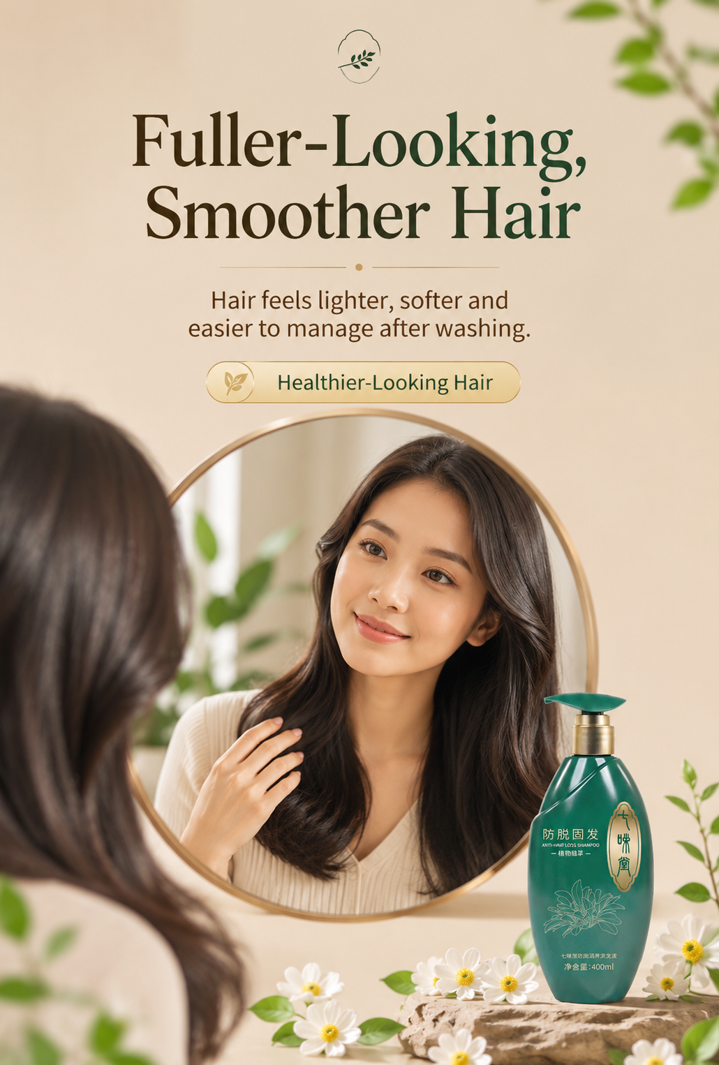 Fuller Looking Smoother Hair