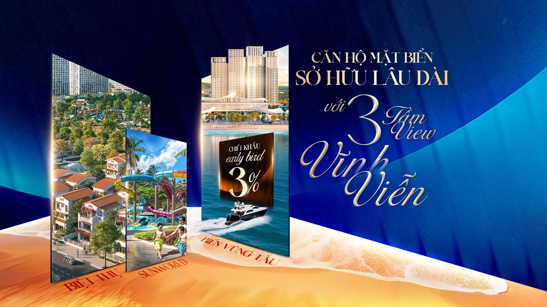 Phối cảnh tổng thể Blanca City Sun Group Vũng Tàu