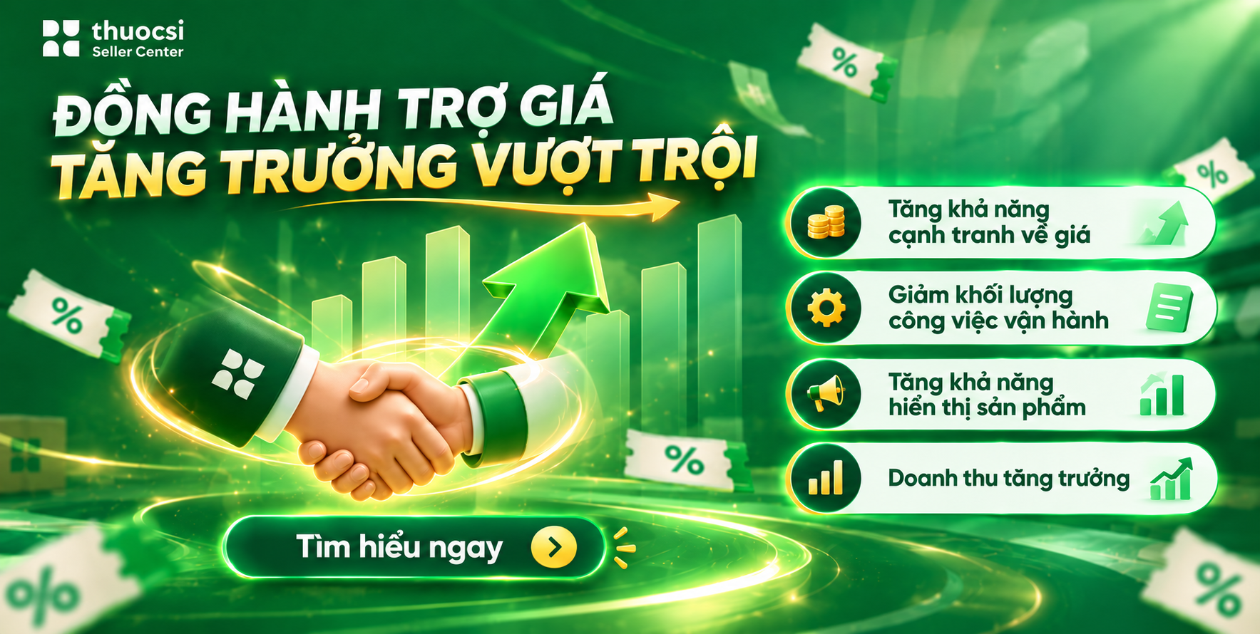 Đồng hành trợ giá - Tăng trưởng vượt trội