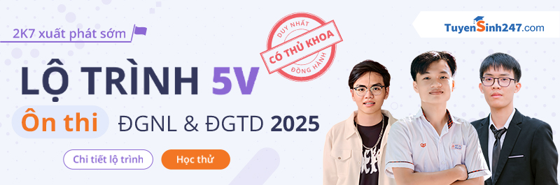 Lộ trình 5V ĐGNL & ĐGTD 2025