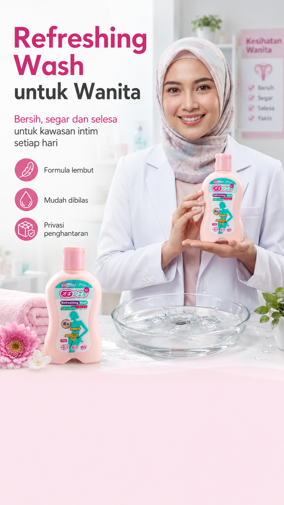 Refreshing Wash untuk wanita