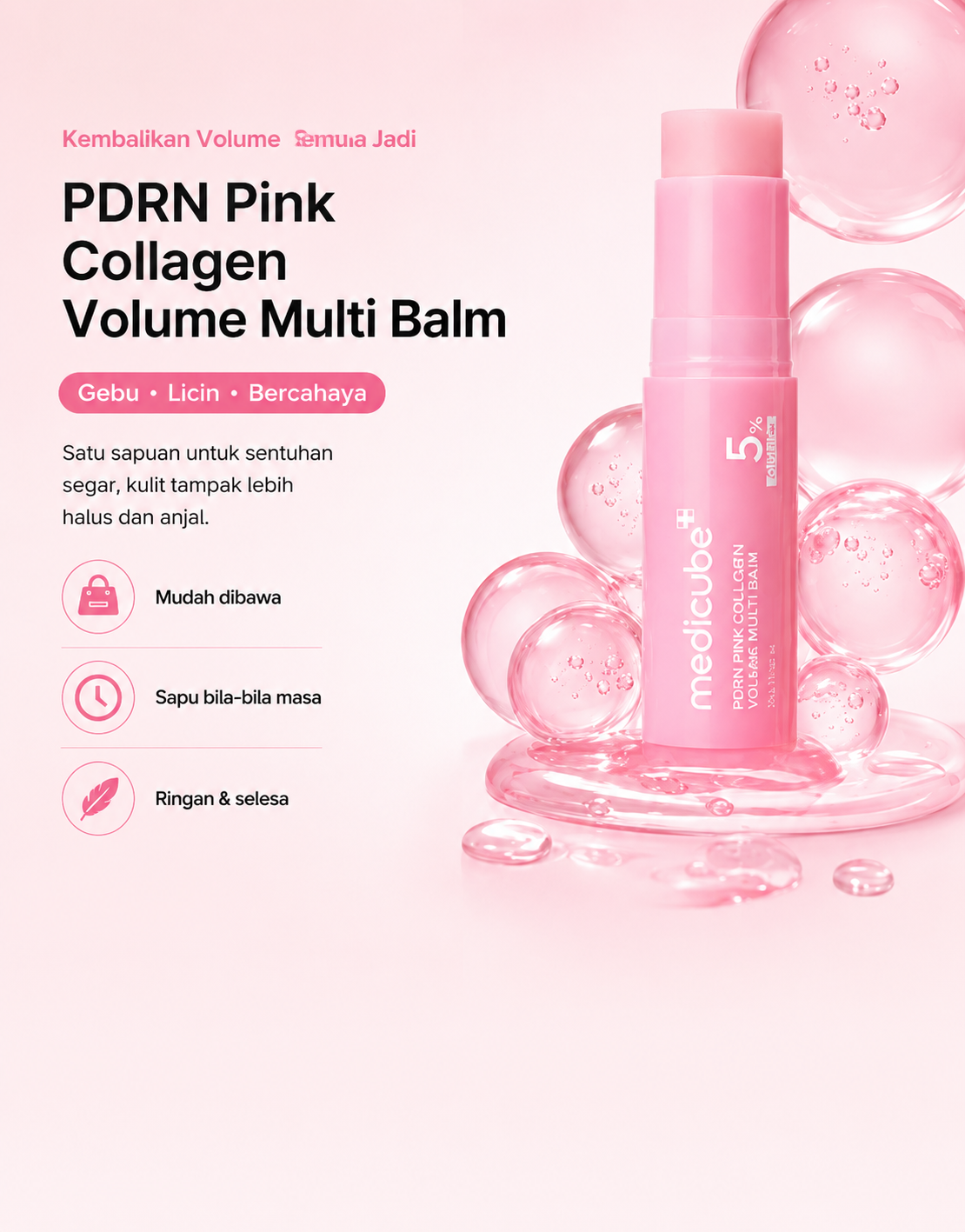 Medicube PDRN Pink Collagen Volume Multi Balm