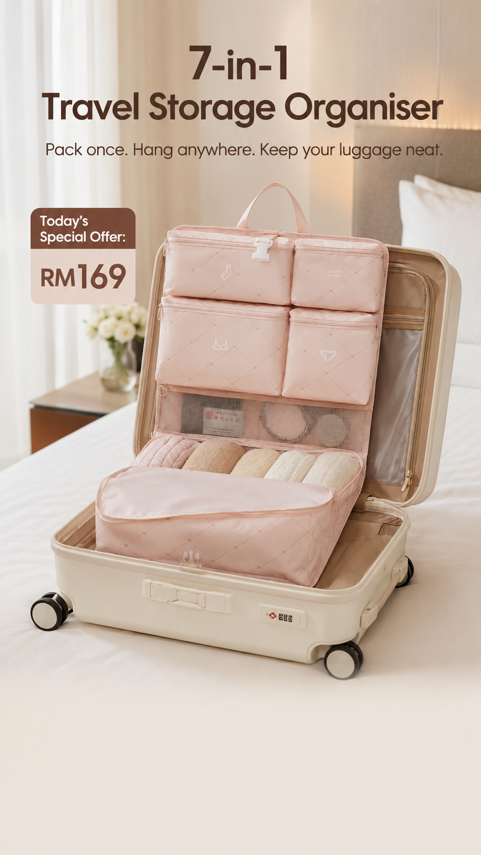 7-in-1 Travel Storage Organiser