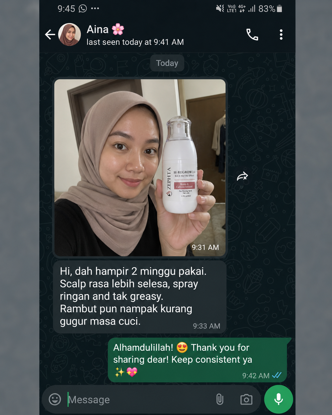 ZEPHTA customer review 1