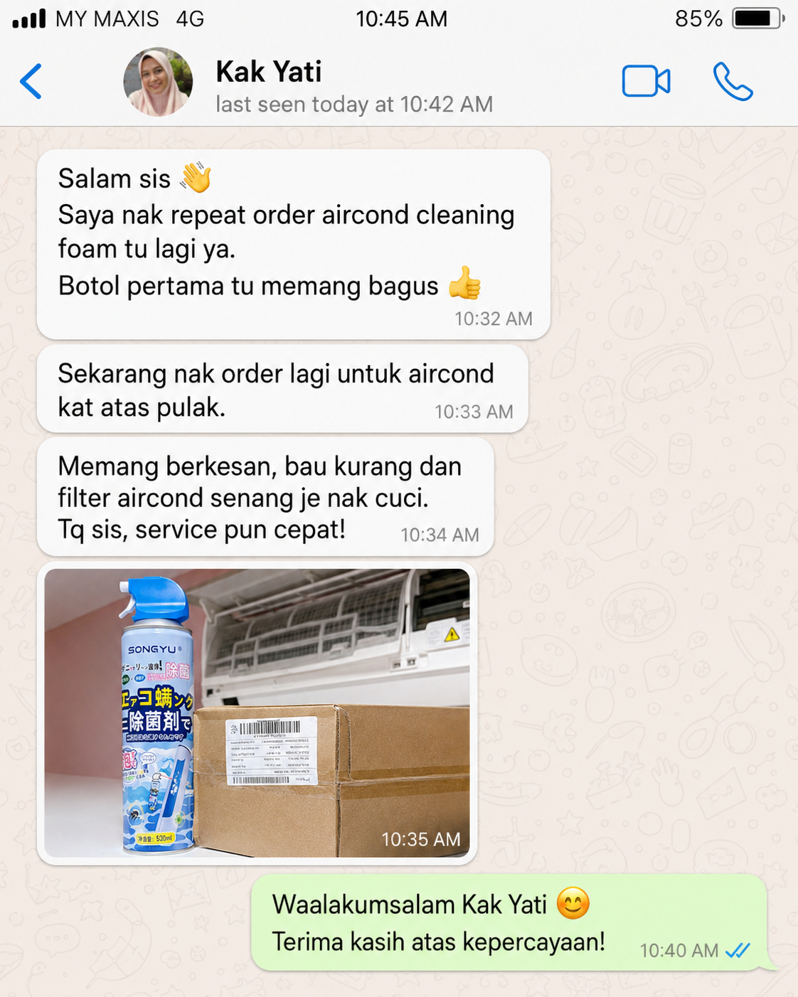 Maklum balas pelanggan SONGYU 6