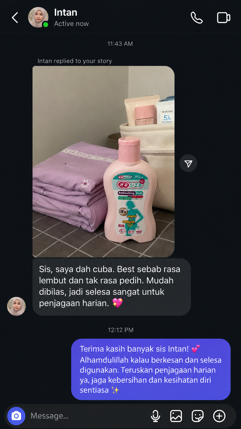 Ulasan pengguna Refreshing Wash 7