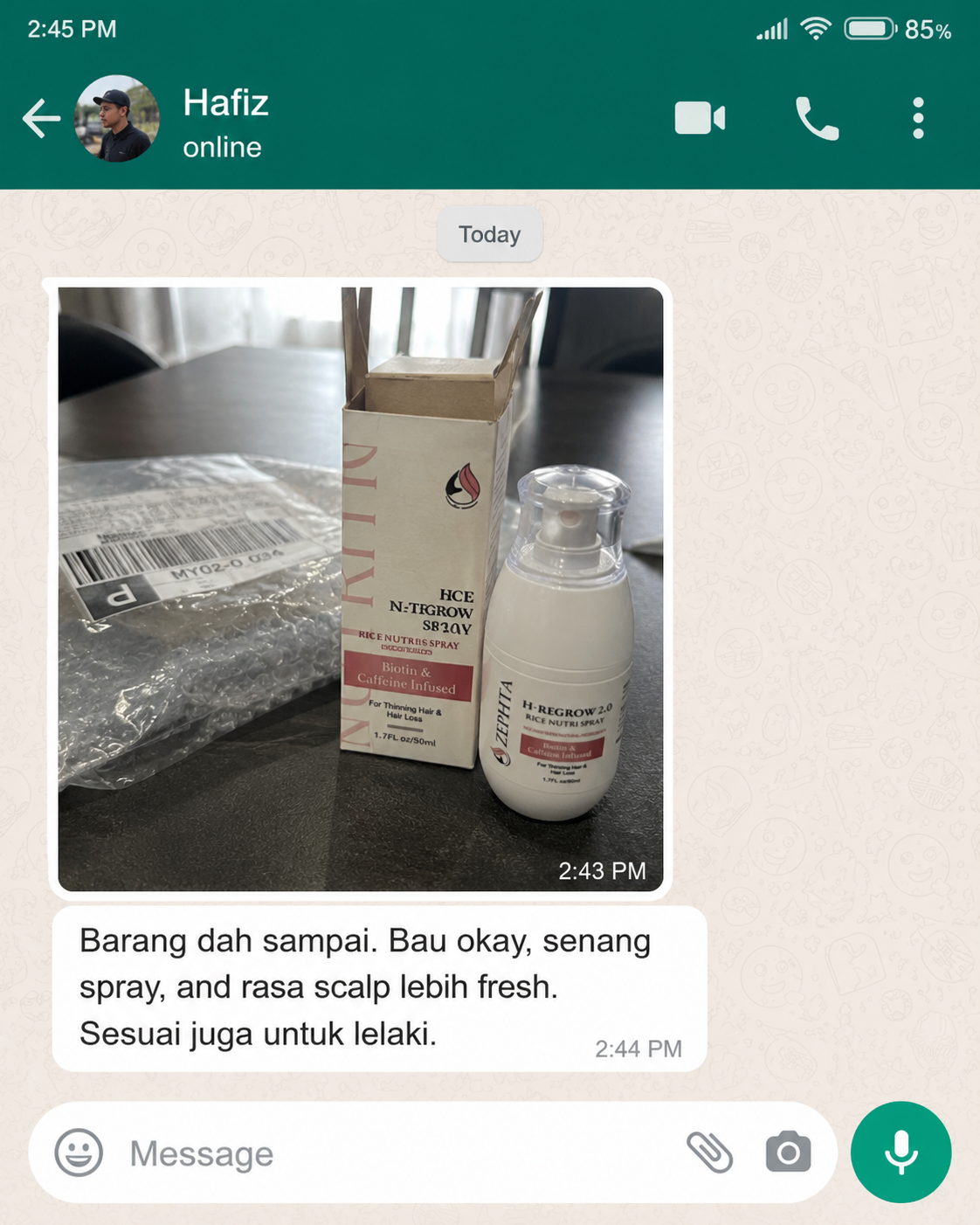 ZEPHTA customer review 7