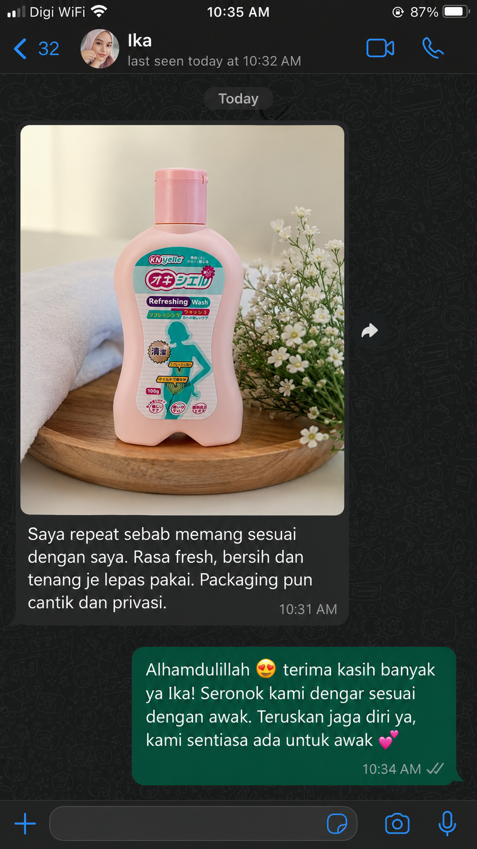 Ulasan pengguna Refreshing Wash 10