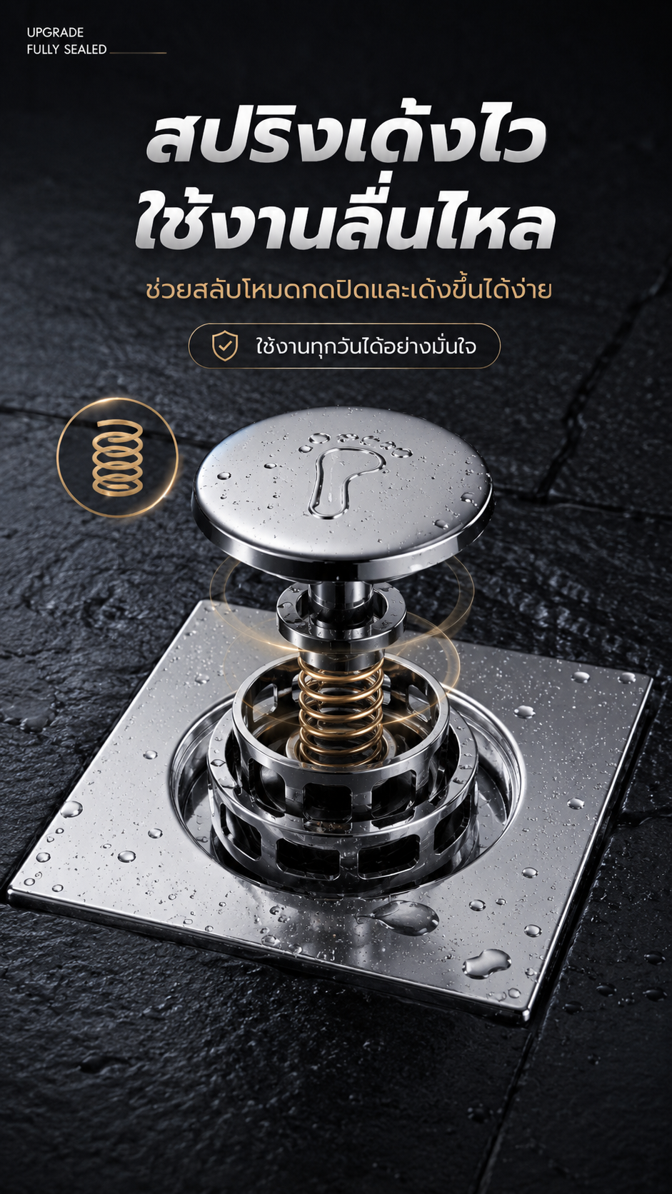 สปริงเด้งไว ใช้งานลื่นไหล